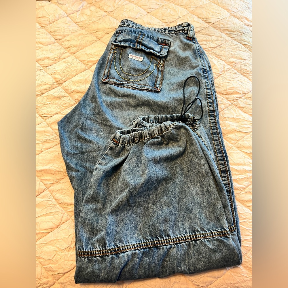 True Religion cargo joggers size 38